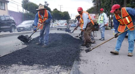 Intensifican bacheo en Toluca