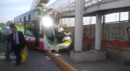 OTRO CHOQUE DE MEXIBUS RESULTAN 22 HERIDOS
