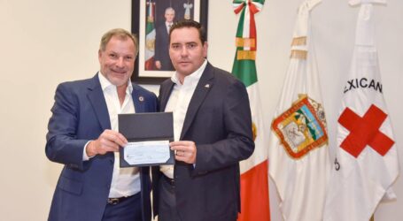 Recibe Cruz Roja donativo del sector educativo estatal