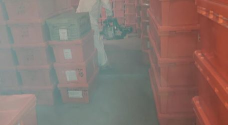 Para prevenir bacterias el Archivo General del Poder Judicial fumigó sus expedientes