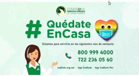 LA CODHEM REINICIÓ SUS ACTIVIDADES DE PROMOCIÓN Y SENSIBILIZACIÓN A DISTANCIA