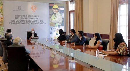 FORTALECEN RELACIÓN GOBIERNO DEL EDOMÉX Y CONFEDERACIÓN DE TRABAJADORES Y CAMPESINOS
