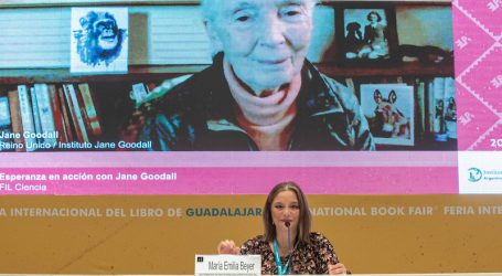 La investigadora y activista ambiental Jane Goodall invitó en la FIL Guadalajara a involucrarse en el cuidado del medio ambiente