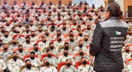 LA CODHEM CAPACITÓ A 600 ELEMENTOS DE LA GUARDIA NACIONAL