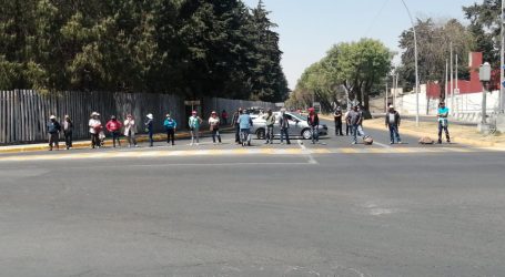 Claman por agua, en una marcha, 150 habitantes de Calimaya