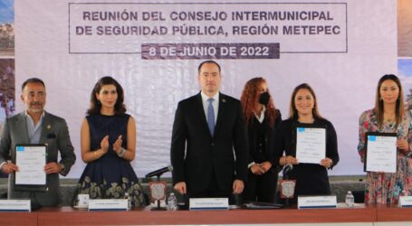 FIRMAN CONVENIO INTERMUNICIPAL DE SEGURIDAD REGIÓN METEPEC