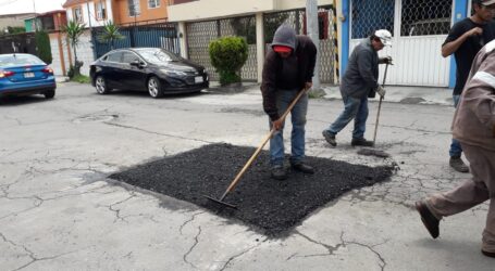 Avanza programa de bacheo en Metepec, más de 120 calles atendidas con casi 5 mil toneladas de mezcla asfáltica
