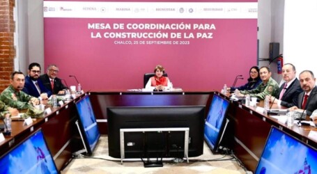 La Gobernadora Delfina Gómez encabeza Mesa de Coordinación para la Construcción de la Paz en el Oriente del Estado de México