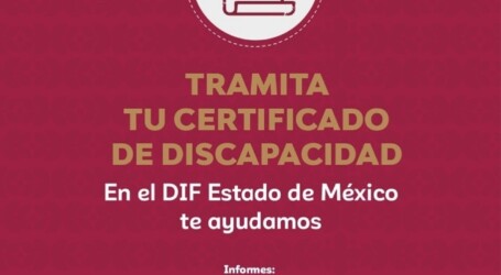 DIFEM emite certificados médicos para personas con discapacidad que deseen registrarse al Programa Pensión para el Bienestar