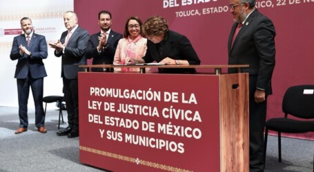 Promulga Delfina Gómez la Ley de Justicia Cívica del Estado de México y sus Municipios