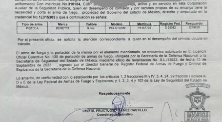 Desmiente Karina Contreras la versión de la Secretaría de Seguridad sobre CUSAEM