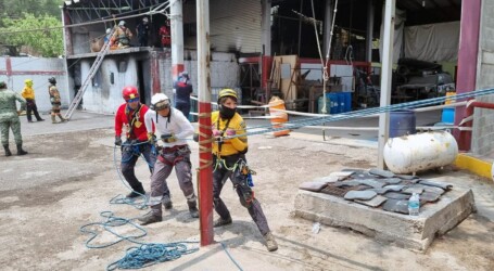 Participa Cruz Roja Mexicana en el Primer Ejercicio de Integración en Rescate Vertical