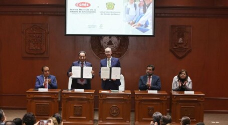 UAEMéx estrecha lazos con Cámara Mexicana de la Industria de la Construcción; beneficiará a estudiantado y trabajadores de este sector