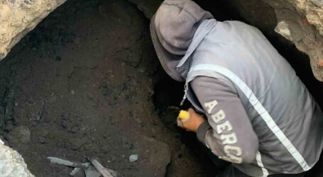 EN CURSO REPARACIÓN DE SOCAVÓN EN COLONIA MORELOS