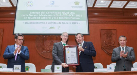 Recibe UAEMéx certificado Nivel Oro de la Norma Mexicana en Igualdad Laboral y No discriminación