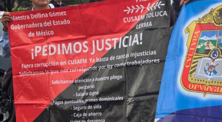 NUEVA PROTESTA DE ELEMENTOS DE CUSAEM