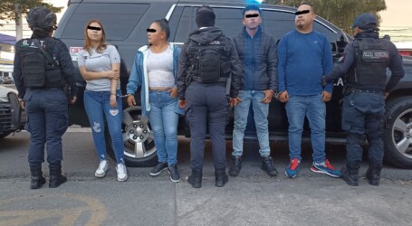 ATRAPAN A 4 SUPUESTOS LADRONES DE CELULARES