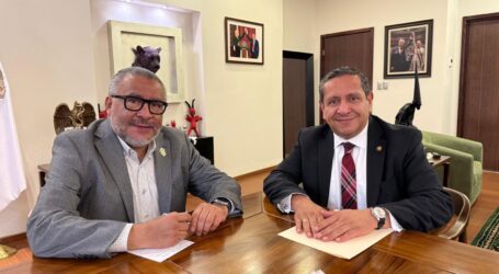 Recibió Horacio Duarte a presidente electo del Poder Judicial del Estado de México