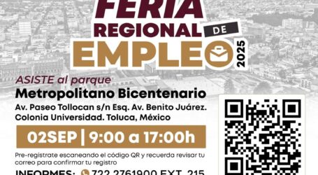Este martes 2a. Feria Regional de Empleo en el Parque Metropolitano Bicentenario