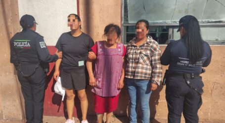 5 MUJERES Y TRES MENORES, DETENIDOS POR UNA RIÑA EN SAN LORENZO TEPALTITLÁN