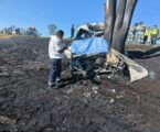 2 PERSONAS MUERTAS AL CHOCAR SU VEHÍCULO E INCENDIARSE EN EL MUNICIPIO DE JOCOTITLÁN