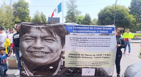PROTESTAN ANTE EL PJEDOMEX PARA LOGRAR LIBERTAD DE TOMÁS MARTÍNEZ MANDUJANO