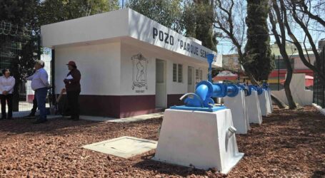 Fortalecen suministro de agua con operación del pozo Parque Seminario