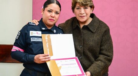 RECONOCE DELFINA AL PERSONAL  DE SEGURIDAD QUE TRABAJÓ EL 8M