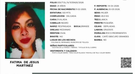 Nada se sabe de Fátima de Jesús Martínez, desaparecida desde el pasado 25 de marzo