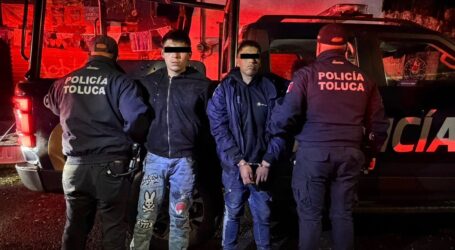 Caen tres por delitos patrimoniales en Toluca; frustran robo a casa y aseguran vehículo robado