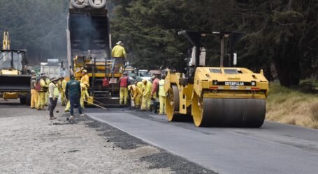 Avanzan en reconstrucción de la carretera Ocoyoacac-Tenango del Valle