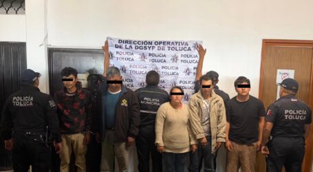Detiene Policía de Toluca a cinco presuntos implicados en privación de una menor