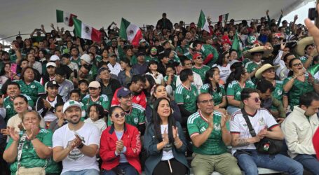 Se viste de verde la Plaza de los Mártires con la pasión futbolera de la afición toluqueña