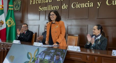 Facultad de Ciencias Agrícolas, referente de retribución social y formación profesional: rectora Paty Zarza