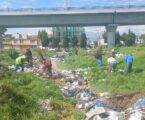 Retiran 10 toneladas de residuos en paso peatonal de avenida Las Torres
