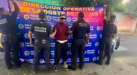 Captura policía de Toluca a motorratón en La Retama