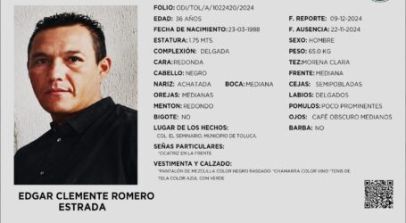INCERTIDUMBRE FAMILIAR POR LA DESAPARICIÓN DE EDGAR CLEMENTE