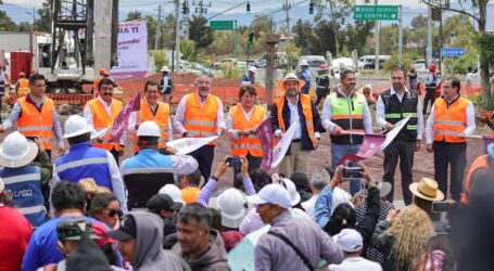 Atestiguan congresistas inicio de obras del puente Peñón-Texcoco