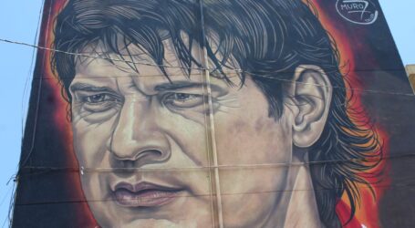 15 METROS DE PURO AMOR POR EL DIABLO:  METEPUNK DEDICA MURAL MONUMENTAL A CARDOZO
