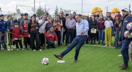 INAUGURAN REHABILITACIÓN DE UNA DE DOS CANCHAS EN SAN PABLO AUTOPAN