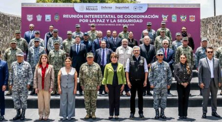 “La paz tiene rostro humano”: Delfina Gómez en Reunión Interestatal por la Paz y Seguridad con 8 estados