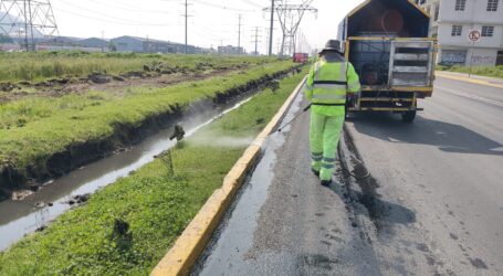LIMPIAN AV. LAS TORRES, QUITAN 120 TONS. DE RESIDUOS: CIRCULAN 51 MIL