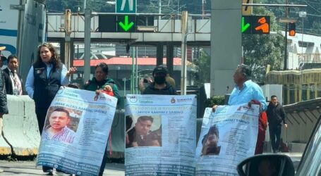 BLOQUEAN LA MÉXICO-TOLUCA, POR LOS DESAPARECIDOS EN MAZATLÁN