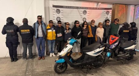 Detienen a 10 en cateo por robo de vehículos en El Cóporo