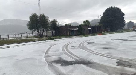 La Marquesa con nieve, después de tremenda granizada que cayó