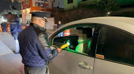 Remitidas 22 personas por dar positivo en programa alcoholímetro en Toluca