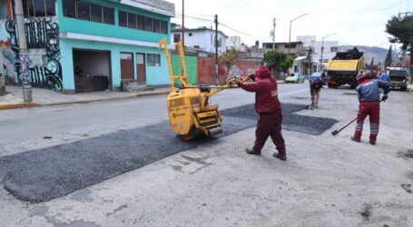 Con 72 mil baches reparados, el Gobierno municipal dará continuidad a los trabajos para atender los reportes pendientes