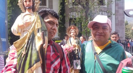 CADA 28 DE OCTUBRE ENCUENTRO CON SAN JUDAS TADEO, EN EL CENTRO CITADINO